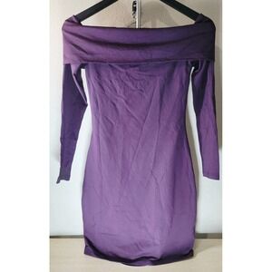 Aritzia Contour Off-Shoulder Bodycon‎ Dress Womens Small Purple